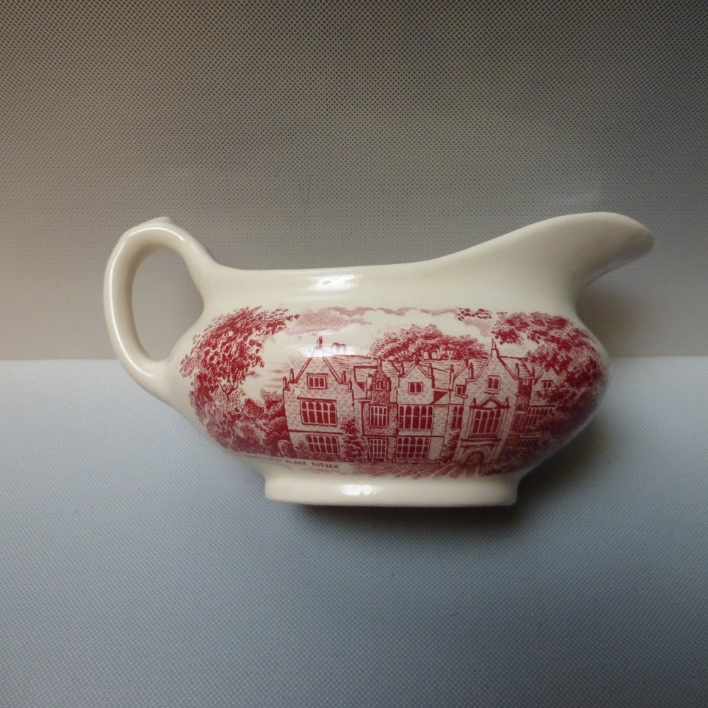 ENGLISH IRONSTONE RED STAFFORDSHIRE GRAVY BOWL